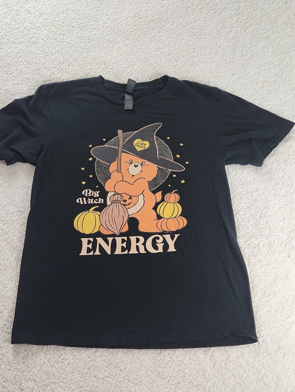 Care Bears Big Witch Energy Graphic Tee - Black Orange
